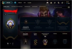 conta no lol unranked baratinha - League of Legends