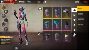 CONTA FREE FIRE POUCO GEMADA