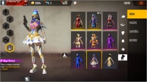 CONTA FREE FIRE POUCO GEMADA