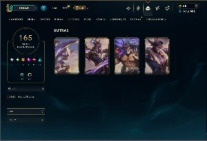 Unranked com TODOS os Champs e 165 Skins  ( Nivel 668 ) - League of Legends LOL