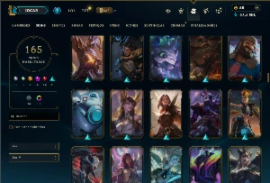 Unranked com TODOS os Champs e 165 Skins  ( Nivel 668 ) - League of Legends LOL