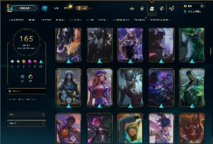 Unranked com TODOS os Champs e 165 Skins  ( Nivel 668 ) - League of Legends LOL