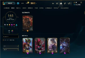 Unranked com TODOS os Champs e 165 Skins  ( Nivel 668 ) - League of Legends LOL