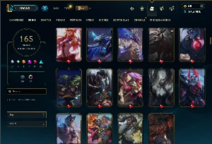 Unranked com TODOS os Champs e 165 Skins  ( Nivel 668 ) - League of Legends LOL
