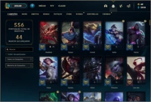 CONTA PRATA 1 COM PAX SIVIR E RYZE TRIUNFANTE (RARAS) - League of Legends LOL