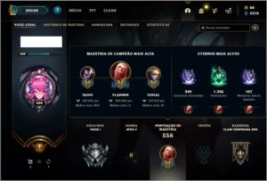 CONTA PRATA 1 COM PAX SIVIR E RYZE TRIUNFANTE (RARAS) - League of Legends LOL