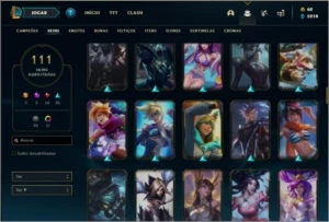 CONTA PRATA 1 COM PAX SIVIR E RYZE TRIUNFANTE (RARAS) - League of Legends LOL