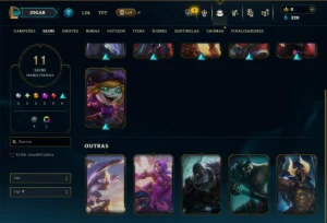 Ferro 2 com 65 Champs e 11 Skins - League of Legends LOL