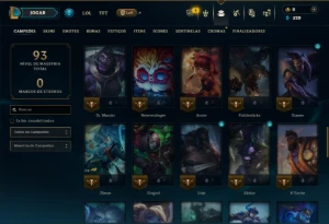 Ferro 2 com 65 Champs e 11 Skins - League of Legends LOL