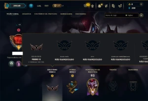 Ferro 2 com 65 Champs e 11 Skins - League of Legends LOL