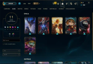 Ferro 2 com 65 Champs e 11 Skins - League of Legends LOL