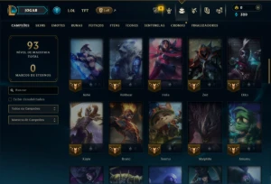 Ferro 2 com 65 Champs e 11 Skins - League of Legends LOL