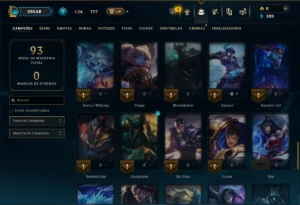 Ferro 2 com 65 Champs e 11 Skins - League of Legends LOL