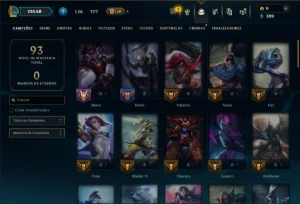 Ferro 2 com 65 Champs e 11 Skins - League of Legends LOL