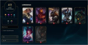 Conta lol muito barata com várias skins - League of Legends