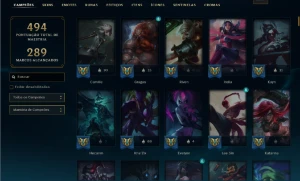 Conta LoL - 211 skins - League of Legends