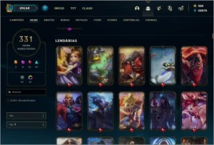 🔥 CONTA LOL – 328 SKINS, NÍVEL 309, TODOS OS CAMPEÕES 🔥 - League of Legends