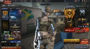 CrossFire: General de brigada com LA SWAT cyborg, G36C-S, ch