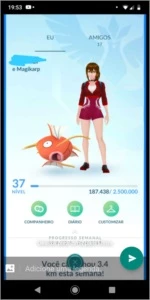 Conta Pokémon Go Lvl 37
