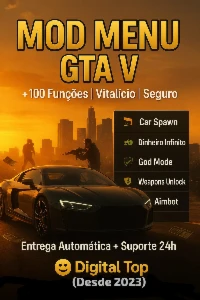 🎮🥷Mod Menu Gta V Completo, Vitalício e Seguro C/ +100 Mods