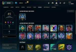 Conta Platina 1 com 21 Champs e 1 Skin EMAIL NÃO CONFIRMADO - League of Legends LOL