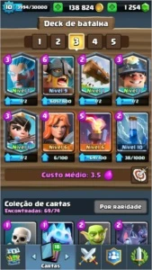 CONTA NV 10 ARENA 9 // 7 LENDÁRIAS BOAS (1 NV 2 + 1 CARTA) - Clash Royale