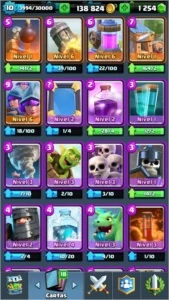 CONTA NV 10 ARENA 9 // 7 LENDÁRIAS BOAS (1 NV 2 + 1 CARTA) - Clash Royale