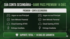 Xbox Game Pass - Conta Secundária (Jogue na sua principal) - Assinaturas e Premium