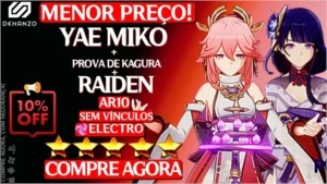 Genshin Impact conta com Yae Miko + Prova de Kagura + Raiden