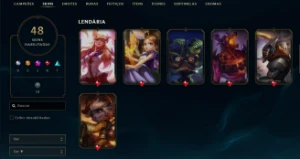 Conta League of Legends Full Acesso - 85 Champs e 48 Skins LOL