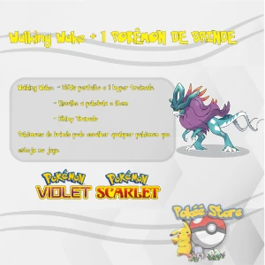 Walking Wake + 1 Pokémon de Brinde - Scarlet e Violet - Outros