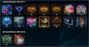 Conta de LOL criada em 2011, Skin Vitoriosa desde a season 2 - League of Legends