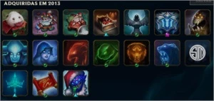 Conta de LOL criada em 2011, Skin Vitoriosa desde a season 2 - League of Legends