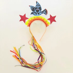 Tiara Pássaro Azul - Artesanato e Personalizados