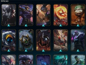 CONTA PLATINA, LVL 350 - 221 SKINS - League of Legends LOL