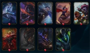 CONTA PLATINA, LVL 350 - 221 SKINS - League of Legends LOL
