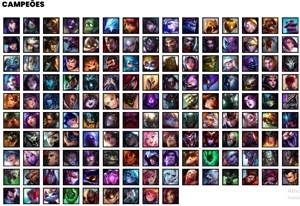 Conta prata 1 com 144 Champs e 262 Skins + 5 Prestigios - League of Legends LOL