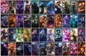 Conta prata 1 com 144 Champs e 262 Skins + 5 Prestigios - League of Legends LOL