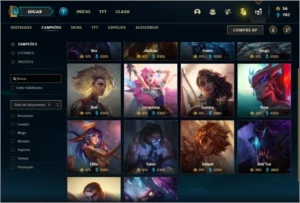 Conta unranked com 101 skins e 150 champs - League of Legends LOL