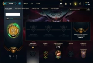 Conta unranked com 101 skins e 150 champs - League of Legends LOL