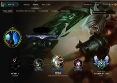 Conta diamante 3, 134 skins, 63 champs - League of Legends LOL