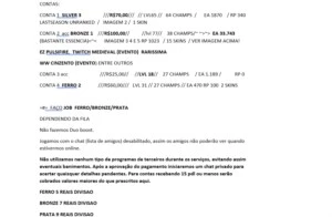 Contas à venda! ELOJOB/ League of legends, entrega imediata! LOL
