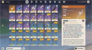 🔥Hutao+Kazuha C1 +Keqing+Falcão🔥AR40🔥46 Resinas🔥 - Genshin Impact