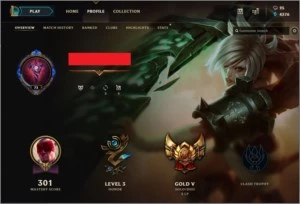 CONTA LEAGUE OF LEGENDS LVL 30 74 CHAMPIONS GOLD V LOL