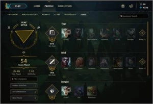 CONTA LEAGUE OF LEGENDS LVL 30 74 CHAMPIONS GOLD V LOL
