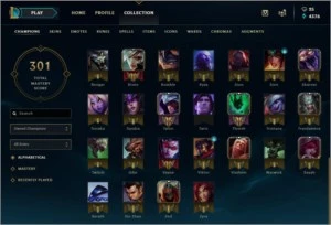 CONTA LEAGUE OF LEGENDS LVL 30 74 CHAMPIONS GOLD V LOL