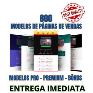 Paginas De Vendas - 800  Modelos - Vitalicio - Outros