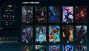 Conta Todos os Champs e 583 skin - League of Legends LOL