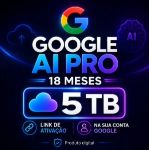Google AI Pro 18 Meses + 5 TB | Garantia de 30 Dias - Assinaturas e Premium