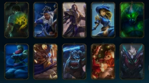 Conta Desde 2015 com 250 skins, 3 Ultimates e 7 vitoriosas - League of Legends LOL